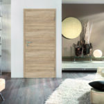 High quality interior door that enhances the uniqueness of the interior design of this home, in Oak Varnish.