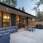 Grandiose outdoor living space, indoor and outdoor are connected through large patio doors.